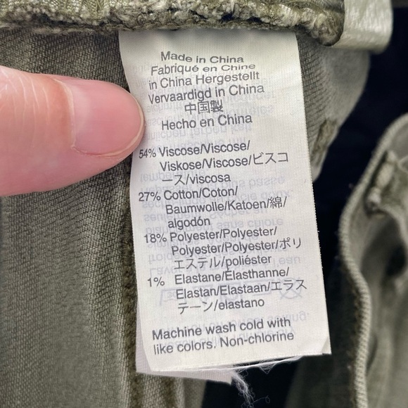 Madewell 9" Mid-Rise Skinny Crop Jeans: Garment-Dyed Button-Front Edition Sz 24 - Picture 8 of 9